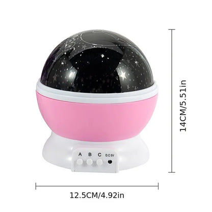Rotating Star Projector Lamp for Children's Bedroom